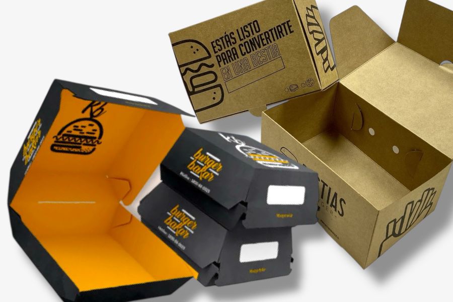 Caja Hamburguesa